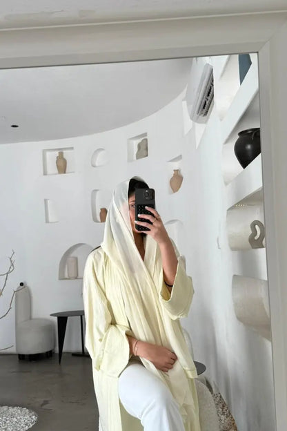Butter Yellow Abaya