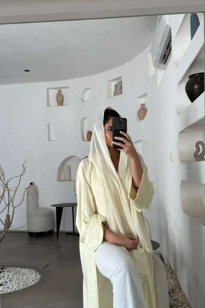 Butter Yellow Abaya