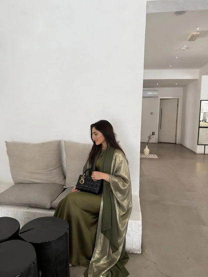 Midnight Olive Abaya