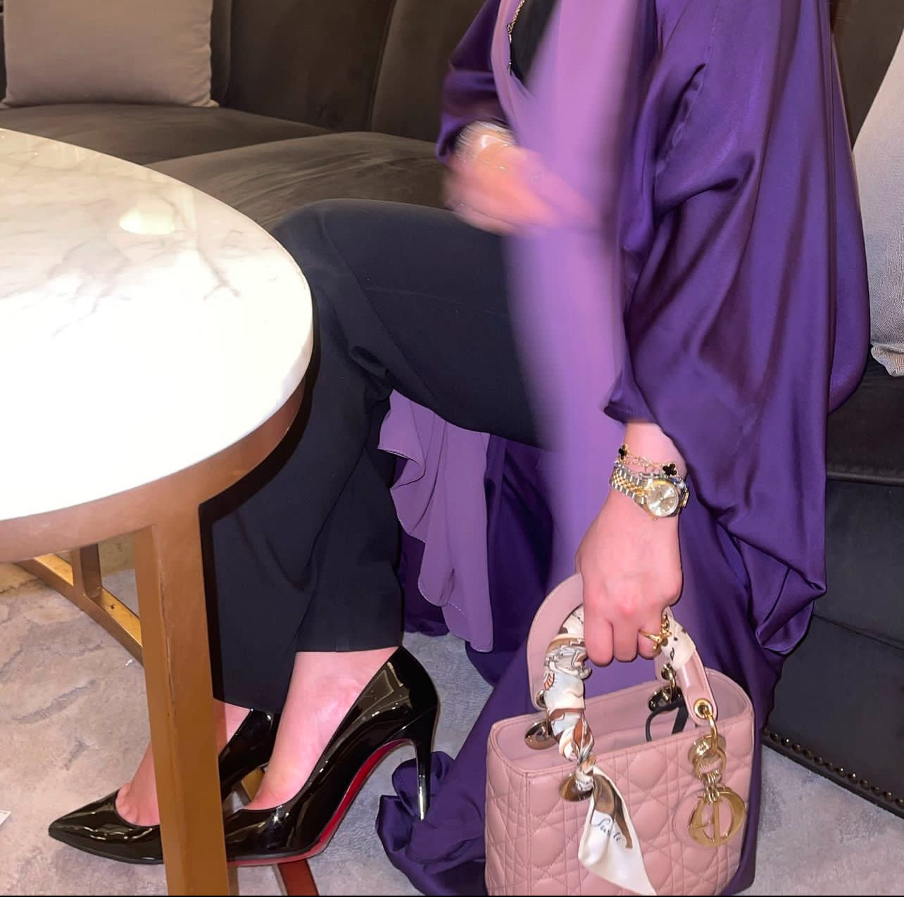 "It Girl Purple " Abaya