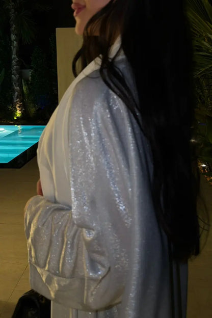 Sparkly white Abaya