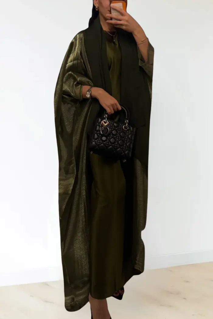 Midnight Olive Abaya