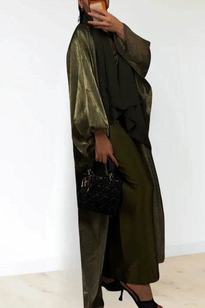 Midnight Olive Abaya