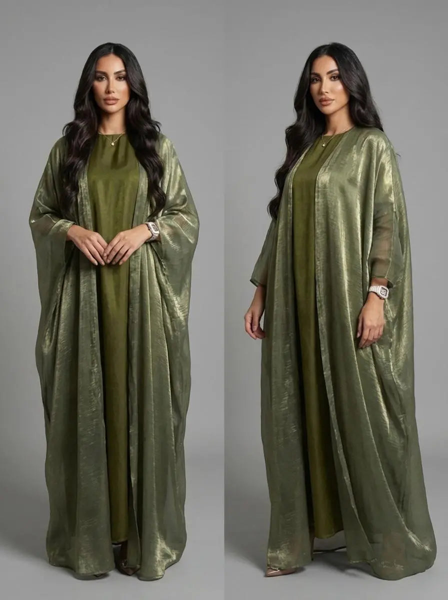 Midnight Olive Abaya