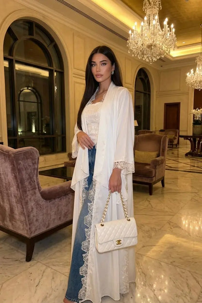The aura lace abaya