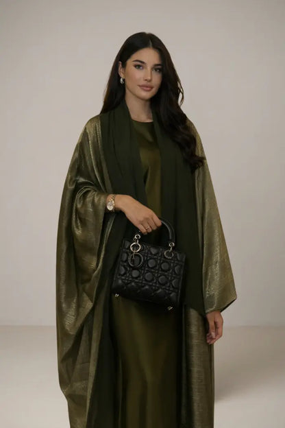 Midnight Olive Abaya