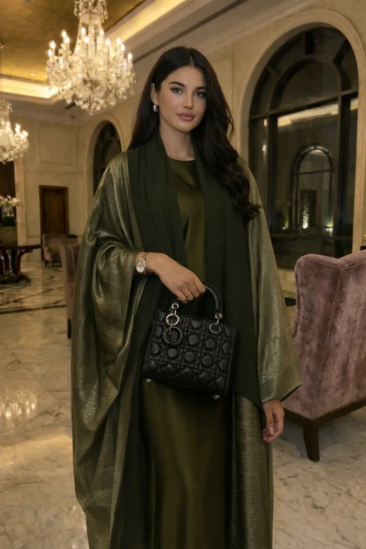 Midnight Olive Abaya