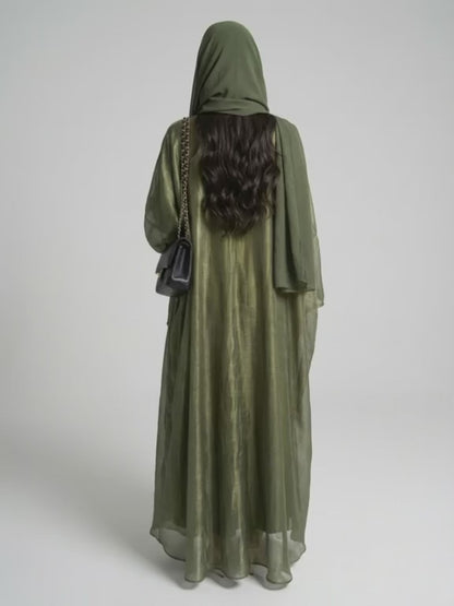 Midnight Olive Abaya