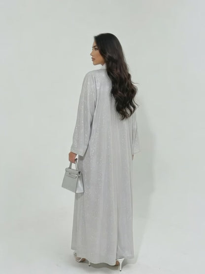Sparkly white Abaya