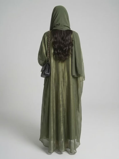 Midnight Olive Abaya